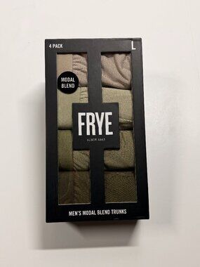 FRYE Modal Blend Trunks - 4 Pack - NWT - Green & Tan Earth Tones